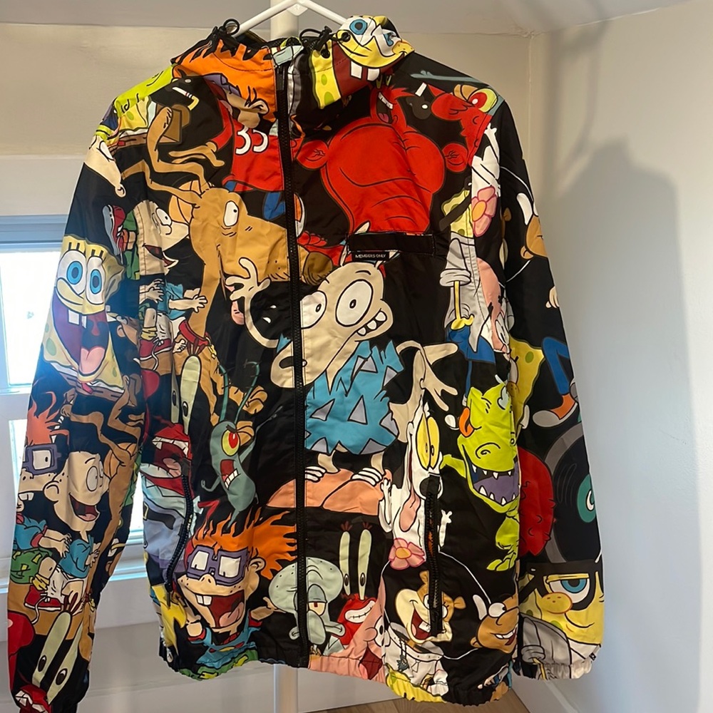 Rugrats Members Only X Nickelodeon Jacket Windbreaker, Size Large